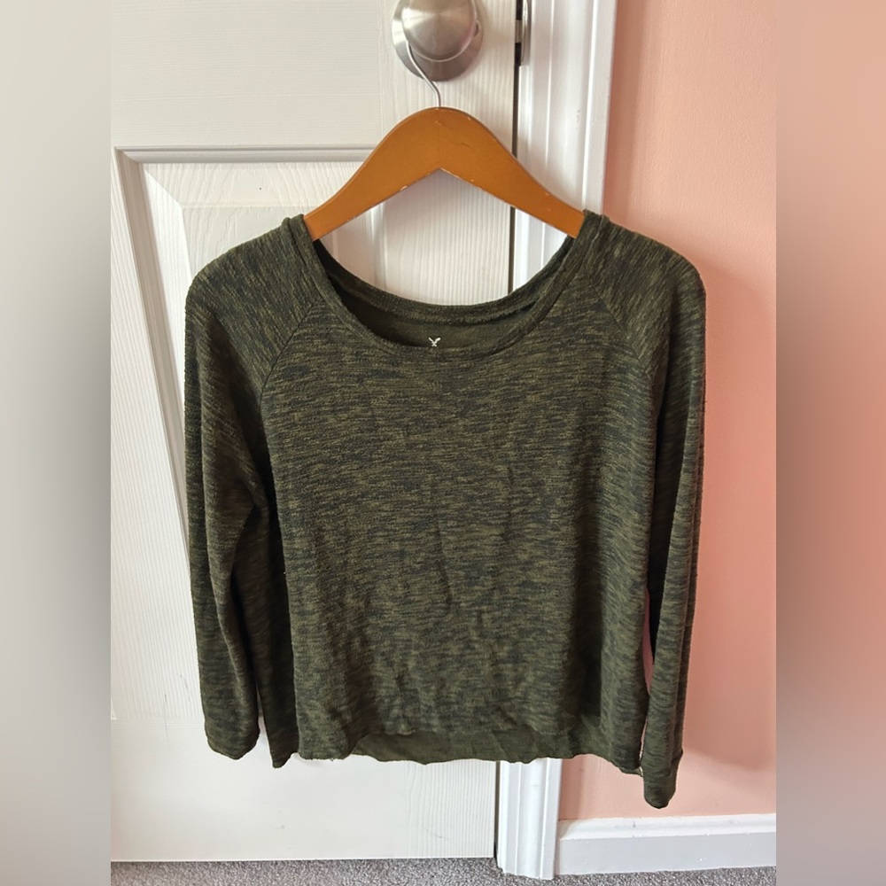 American Eagle Soft and Sexy Plush Long Sleeve Top